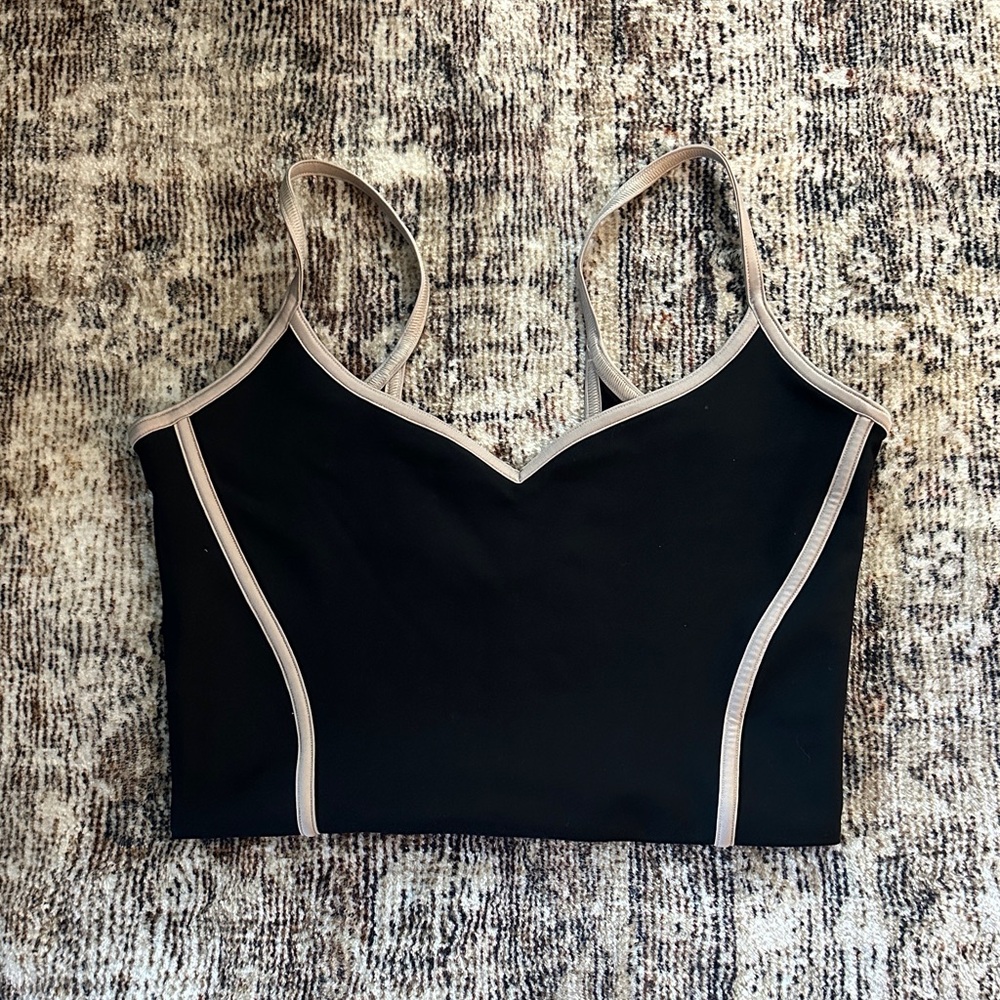 AF - YPB Black and Cream Workout Top M